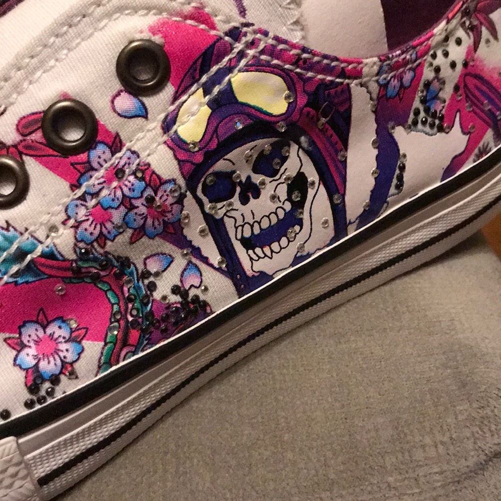 Ed Hardy slip on sneakers Size 8. Never worn